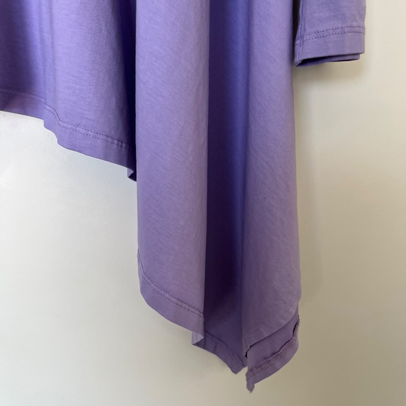 Asymmetrical long sleeve cotton tshirt - Picture 6 of 9